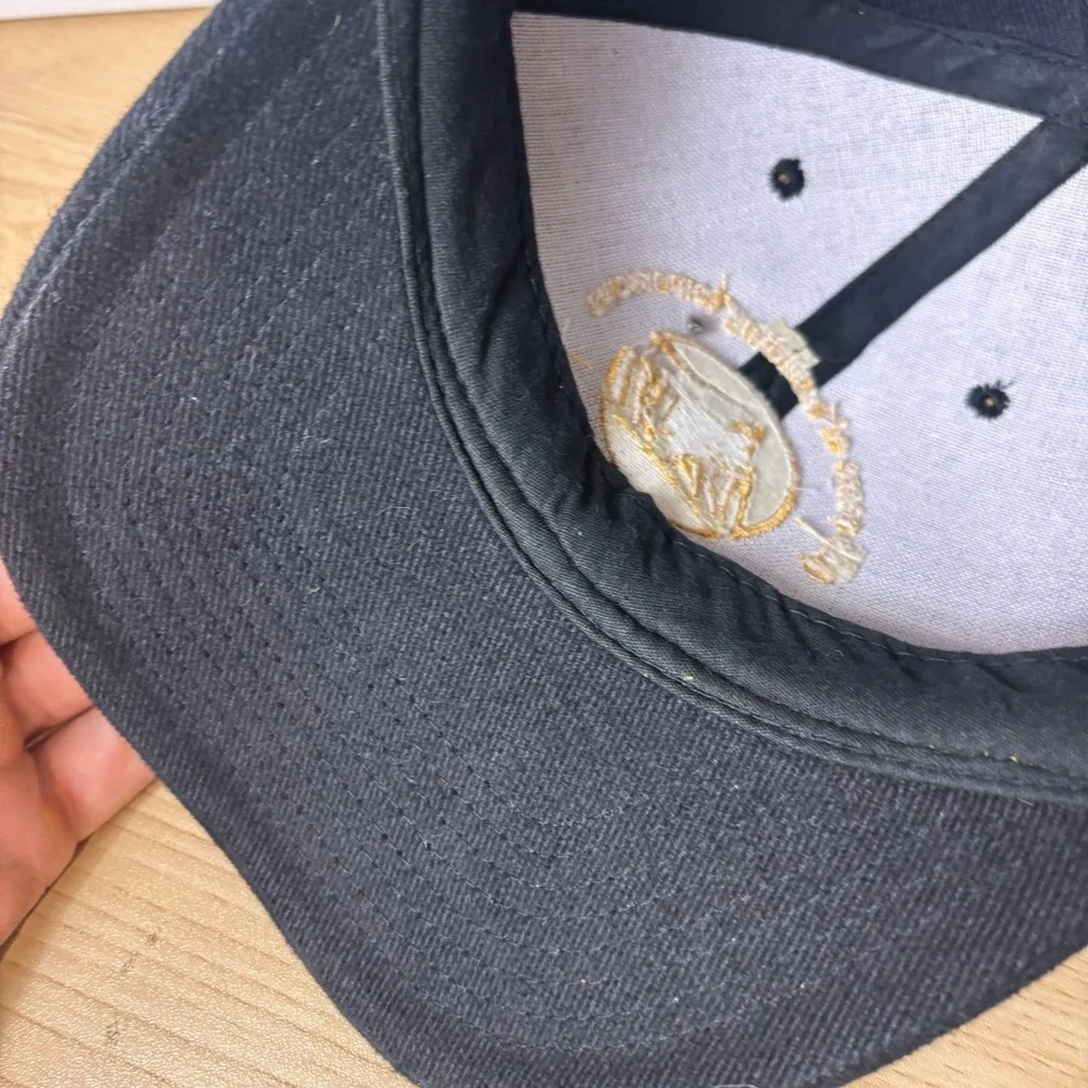 Prudential Hat Cap Strap Back Black Logo Outdoors Adjustable Mens